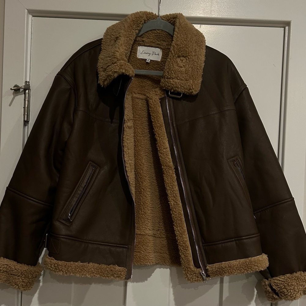 Emory Park Brown Bomber Jacket